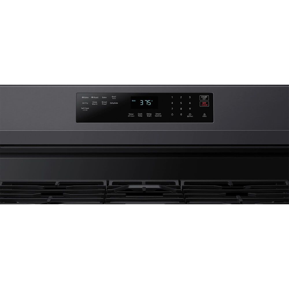 Samsung 6 Cu. Ft. Freestanding Gas Range with NoPreheat Air Fry in Black Stainless Steel Shop NFM