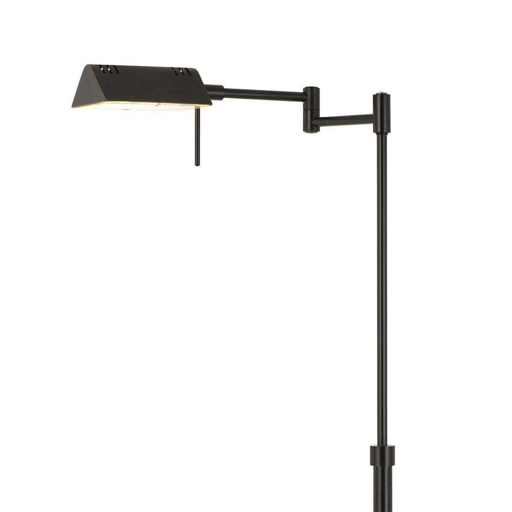 Cal Lighting Clemson Swing Arm Adjustable Floor Lamp in Dark Bronze, , large