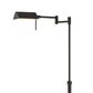 Cal Lighting Clemson Swing Arm Adjustable Floor Lamp in Dark Bronze, , large