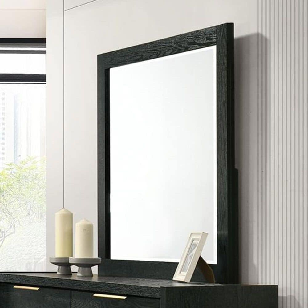 Mayberry Hill South Bend Dresser Mirror in Black, , large