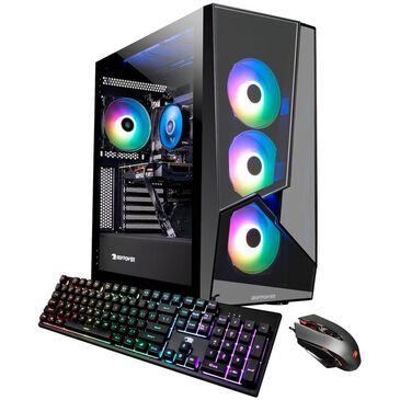 iBUYPOWER SlateMR295a Gaming Desktop- Ryzen 3 3100, Radeon RX 550 2GB, 8GB RAM, 500 GB NVMe SSD, Windows 11 Home, , large