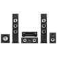 Polk 12" Subwoofer + 6.5 Floorstanding Tower Speaker + 5.25 Center Channel Speaker + Denon 5.2 Channel AV 8K Receiver with HEOS Built-in in Black, , large