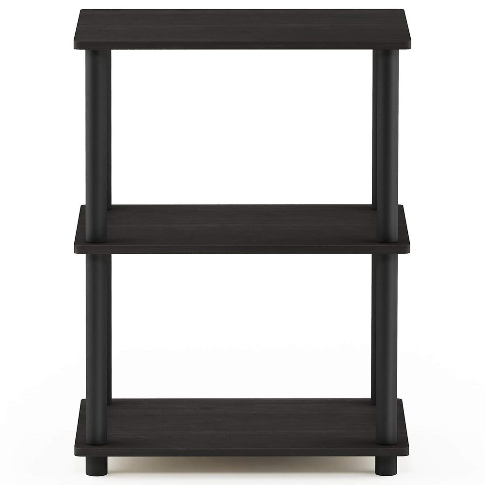 HOMLUX Turn-N-Tube 3-Tier Storage Shelf in Espresso and Black, , large