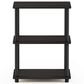 HOMLUX Turn-N-Tube 3-Tier Storage Shelf in Espresso and Black, , large