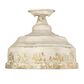 Golden Lighting Keating Semi-Flush in Antique Ivory, , large