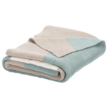 Safavieh Elba 50" x 60" Throw in Blue and Creme, , large