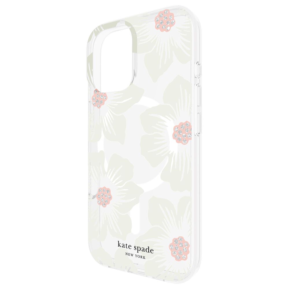 Kate Spade Protective MagSafe Case for iPhone 16 in Hollyhock Cream Floral, , large