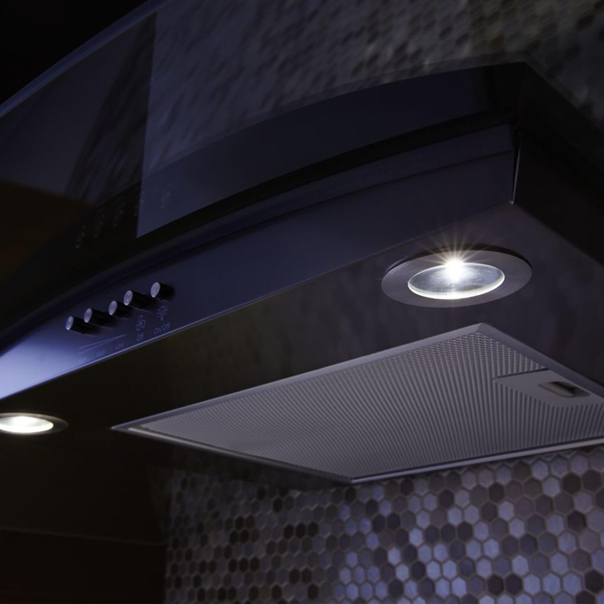Whirlpool black stainless steel deals range hood