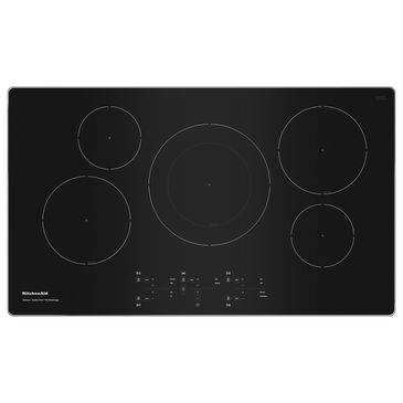 KitchenAid 36" Built-In Electric Induction Cooktop in Stainless Steel, , large
