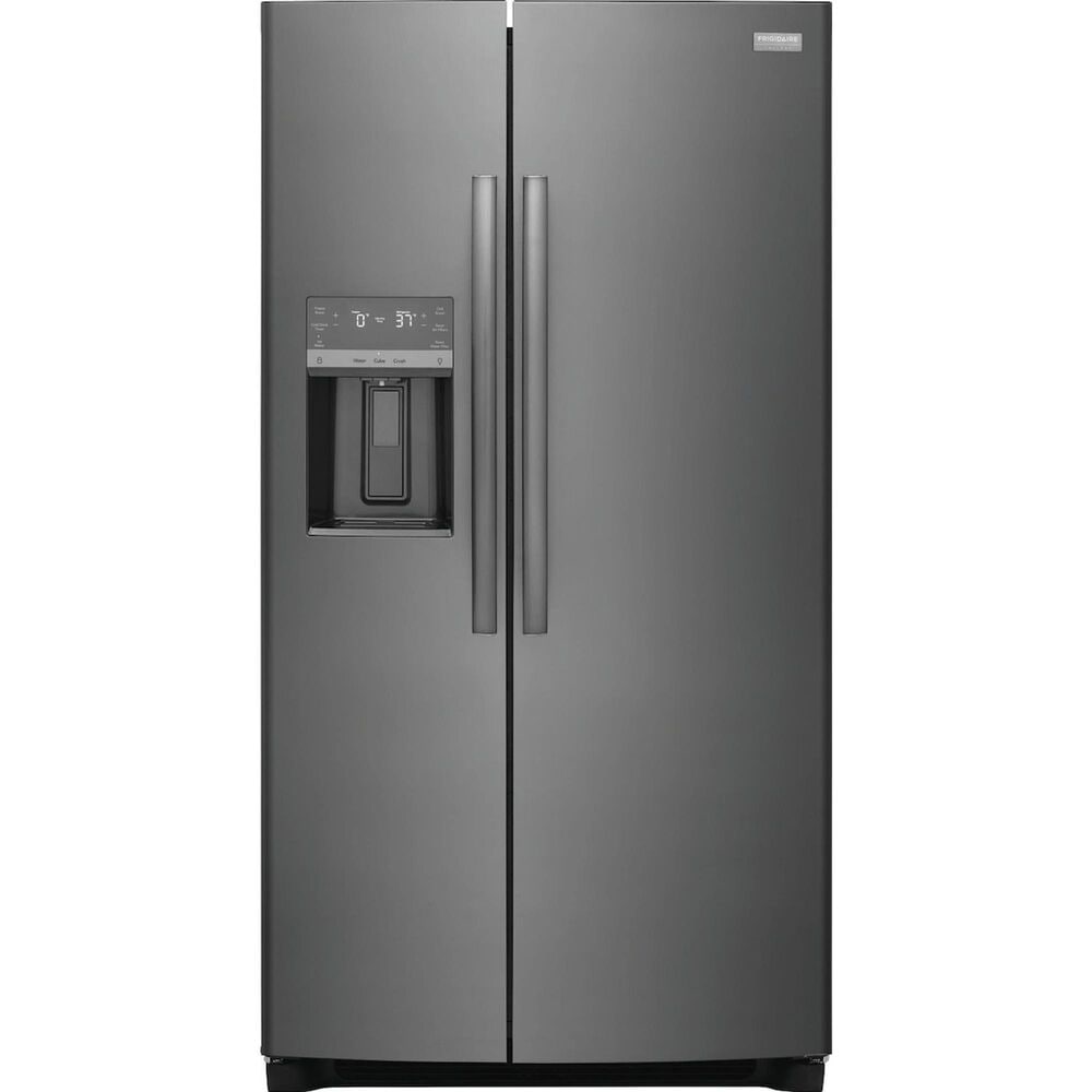 Frigidaire Gallery 22.3 Cu. Ft. Counter Depth Side-By-Side Refrigerator in Black Stainless Steel, , large