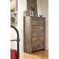 Ashley Trinell 5 Drawer Chest in Brown, , large