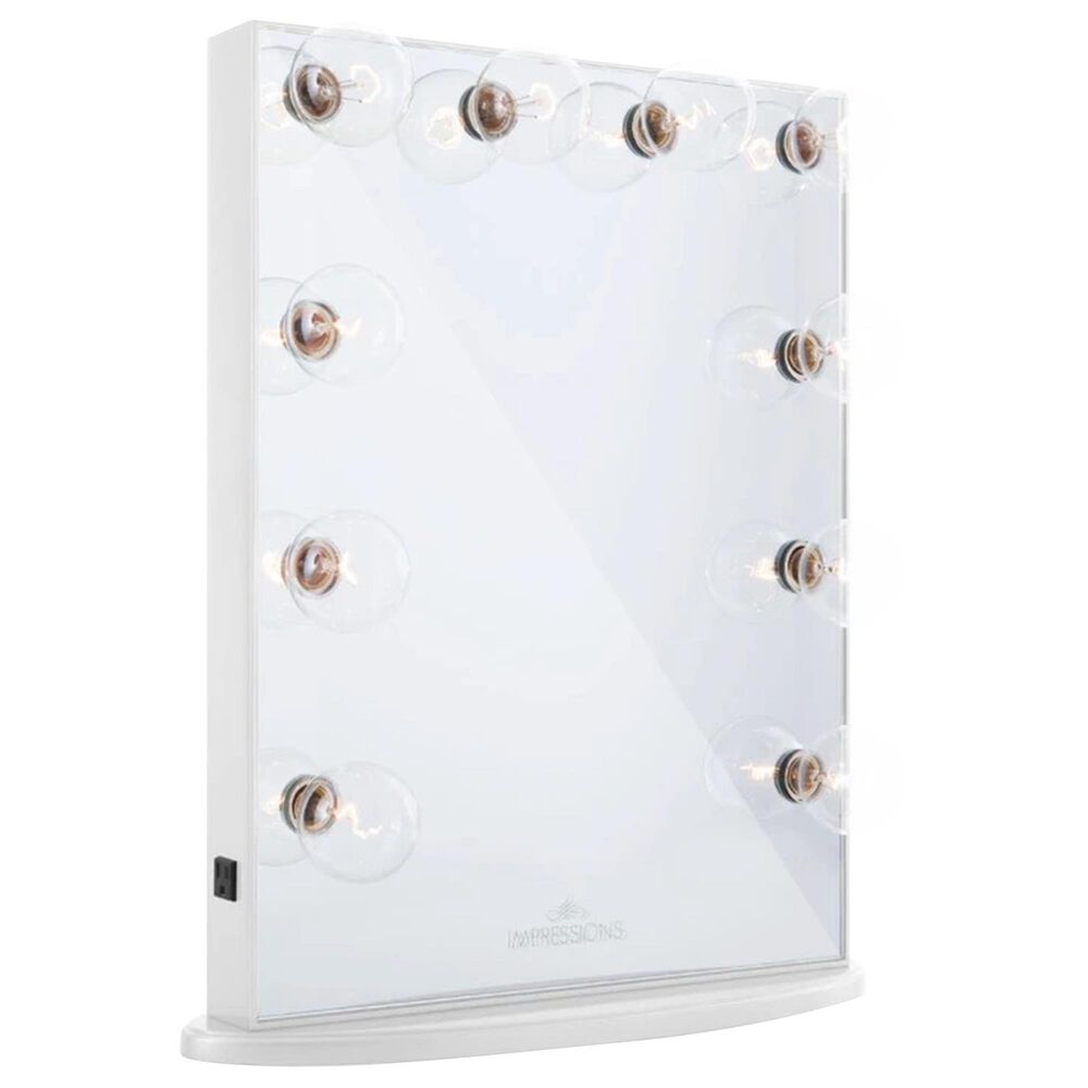 Impressions Vanity Hollywood Glow Vanity Mirror in Glossy White, , large