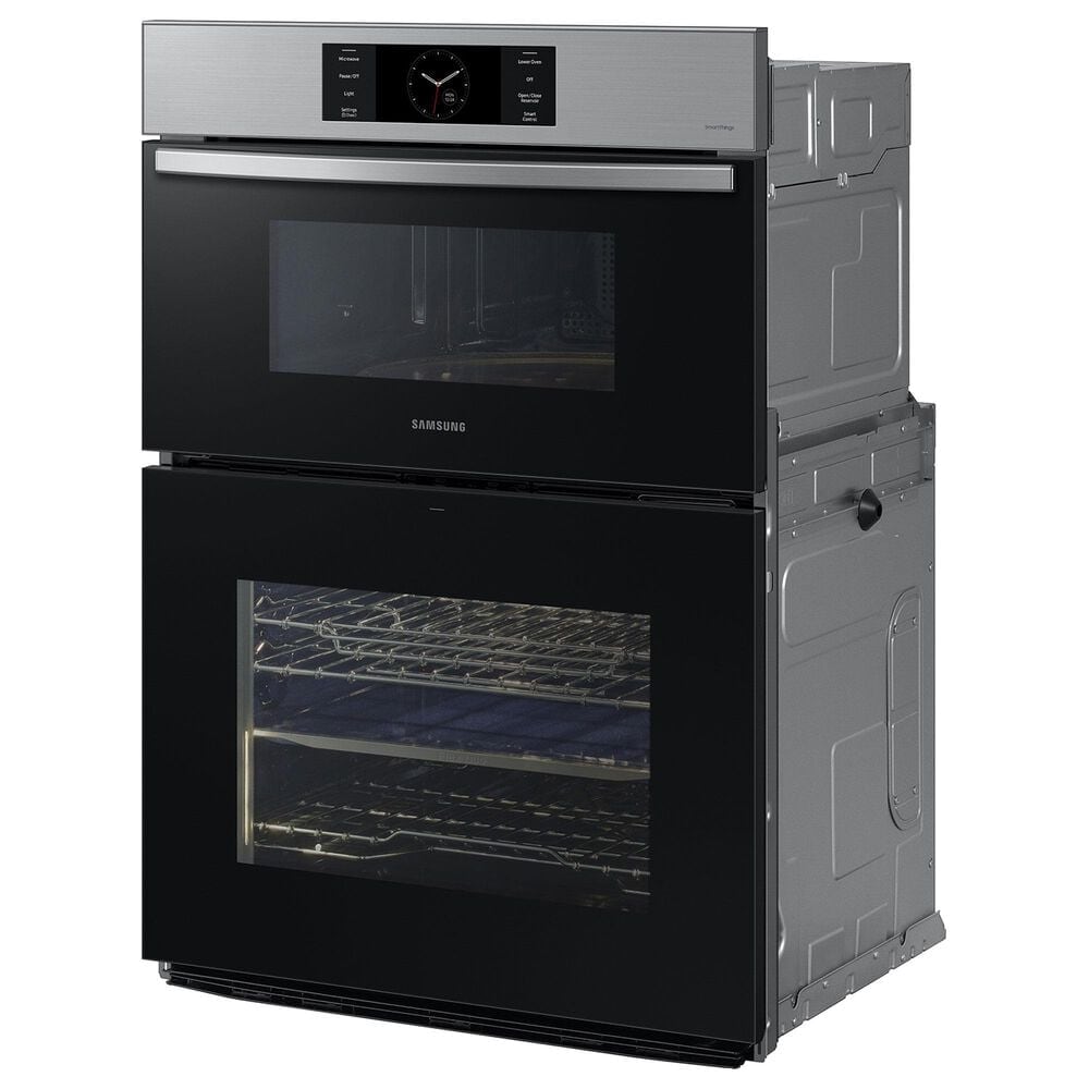 Samsung Bespoke 2-Piece Kitchen Package with Bespoke 30" Combination Wall Oven and 36" Gas Cooktop in Stainless Steel, , large