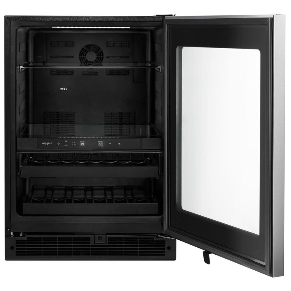 Whirlpool 5.2 Cu. Ft. 25&quot; Wide Undercounter Beverage Center in Stainless Steel, , large