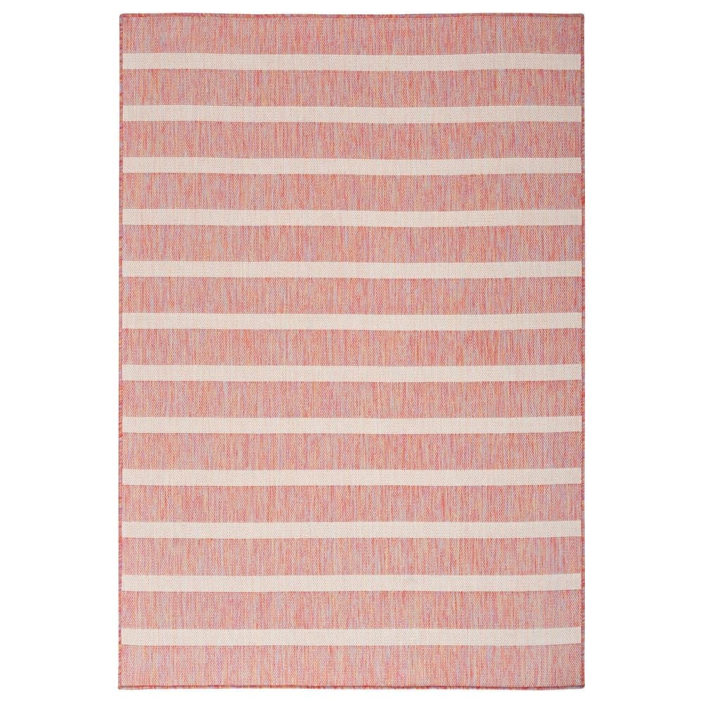 Nourison Positano POS03 Rainbow and Ivory 7&#39; x 10&#39; Indoor/Outdoor Area Rug, , large