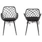 Baxton Studio Ballerina Arm Chair in Black (Set of 2), , large