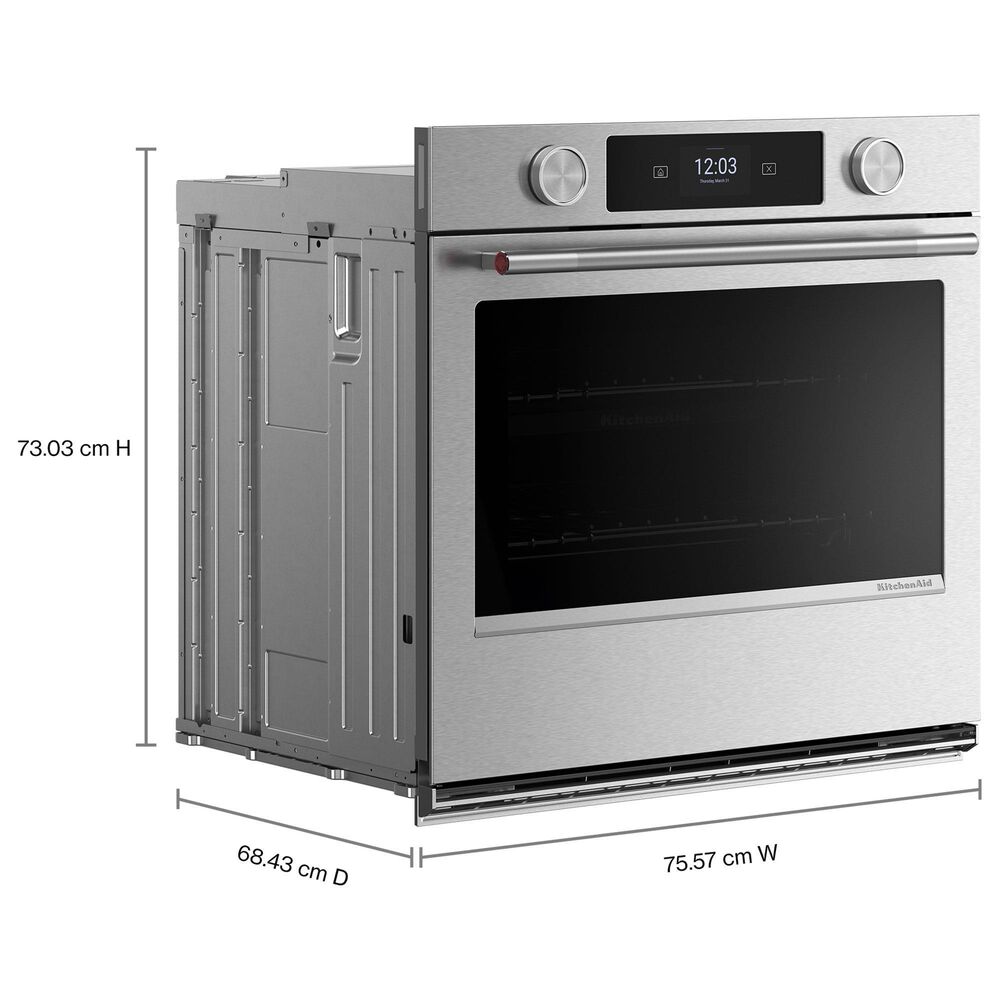 KitchenAid 2-Piece Kitchen Package with PrintShield Stainless Steel 30" Smart Single Wall Oven and Stainless Steel 30" Gas Cooktop, , large