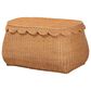 Baxton Studio Ayleen Large Basket with Scalloped Lid in Light Honey, , large