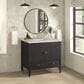 James Martin Vanities Myrrin 36" Vanity in Carbon Oak with 3 cm Victorian Silver Quartz Top, , large