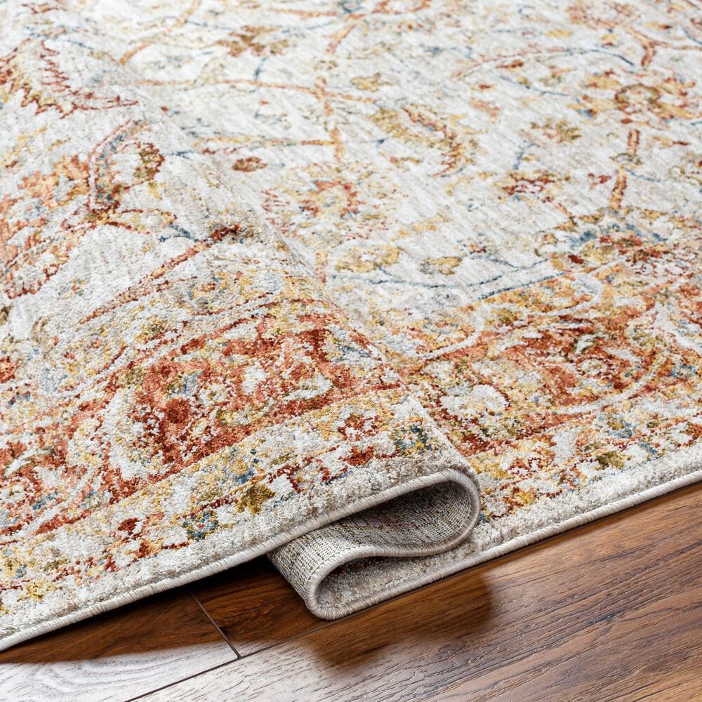 Surya Mona Lisa 6&#39;7&quot; x 9&#39;6&quot; Tan, Mustard, Brick Red, Burgundy, Olive, Sage and Dark Blue Area Rug, , large