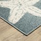 ROW by Oriental Weavers Quinn Starfish Blue and Ivory 5"3" x 7" Area Rug, , large