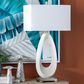 Crestview Collection Ludlow Table Lamp in White, , large