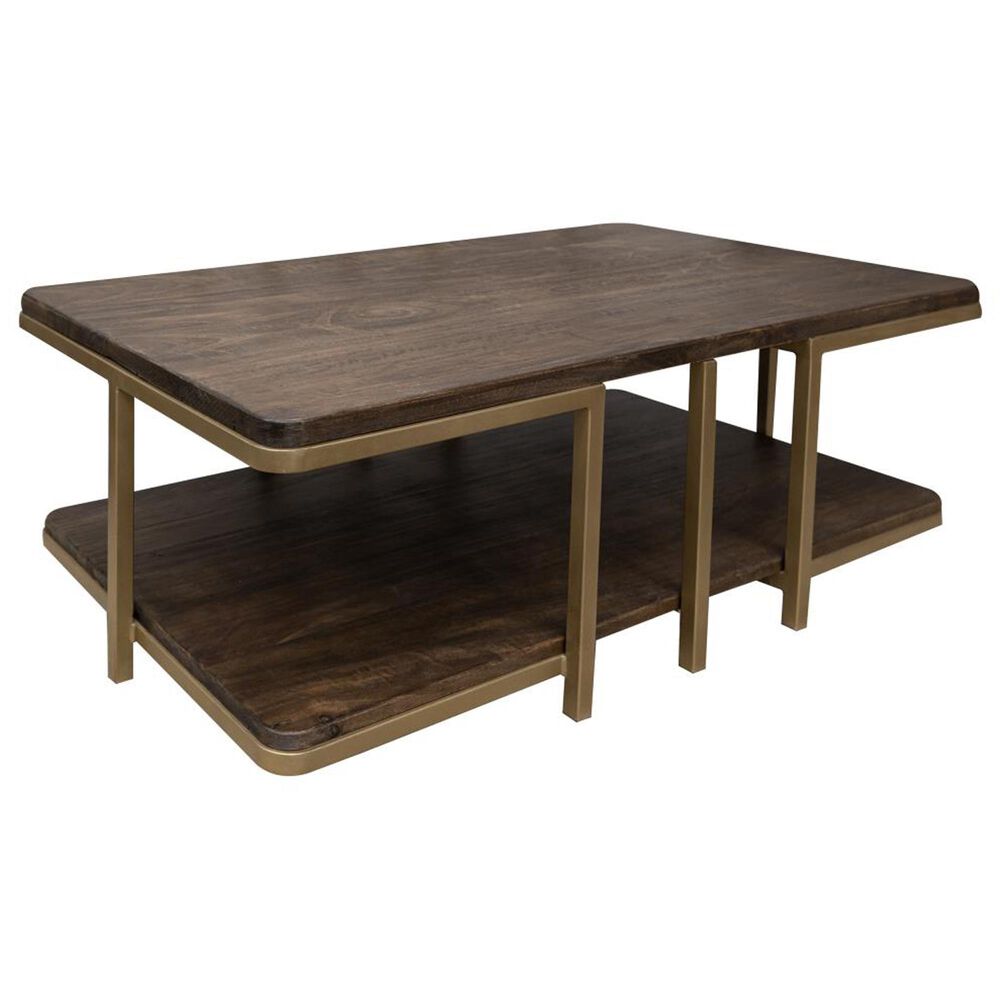 Fallridge Onix Cocktail Table in Cocoa Brown and Gold, , large
