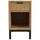 Hawthorne Furniture Newport Chairside Table in Natural Oak, , large
