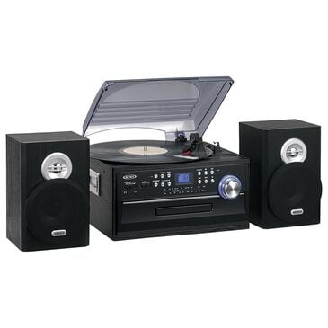 Jensen 3-Speed Turntable CD System with Cassette Player and AM/FM Stereo Radio, , large