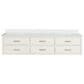 Lexora Home Castor 80" Double Bathroom Vanity in White with 2 cm White Quartz Top and Rectangular Sinks, , large