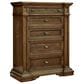 Millenium Frantanna 5 Piece King Panel Bedroom Set in Brown, , large