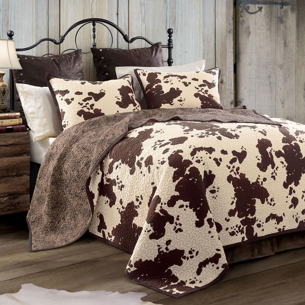 HiEnd Accents Elsa 3-Piece Full/Queen Quilt Set in Brown, , large