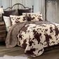 HiEnd Accents Elsa 3-Piece Full/Queen Quilt Set in Brown, , large