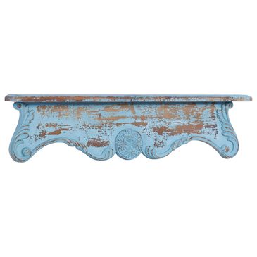 Maple and Jade 32" x 8" Wall Shelf in Blue, , large