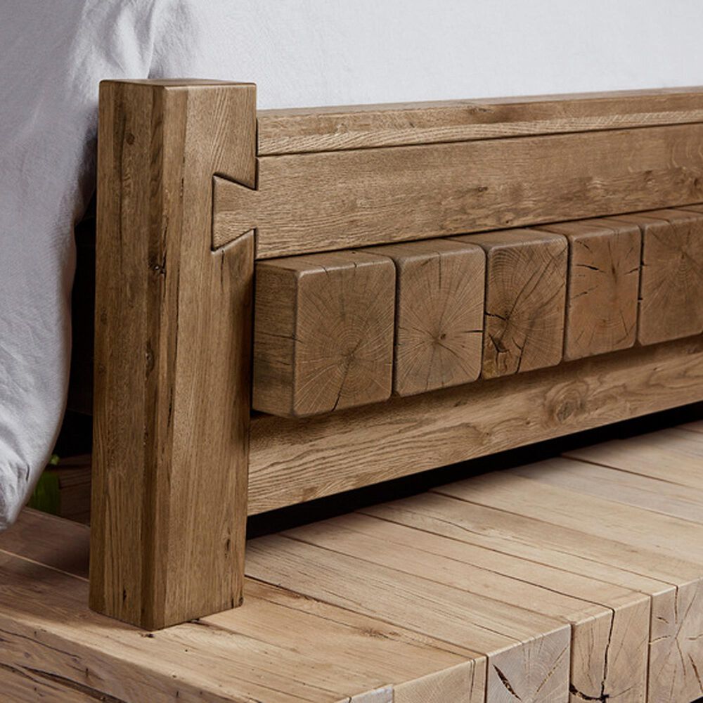 Viceray Collections Dovetail King Poster Bed in Natural, , large