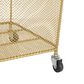 Maple and Jade Laundry Storage Cart with Ring Handles in Matte Gold, , large