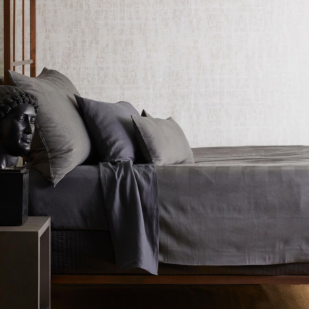 Ann Gish Vector 24&quot; x 14&quot; Pillow in Gunmetal, , large