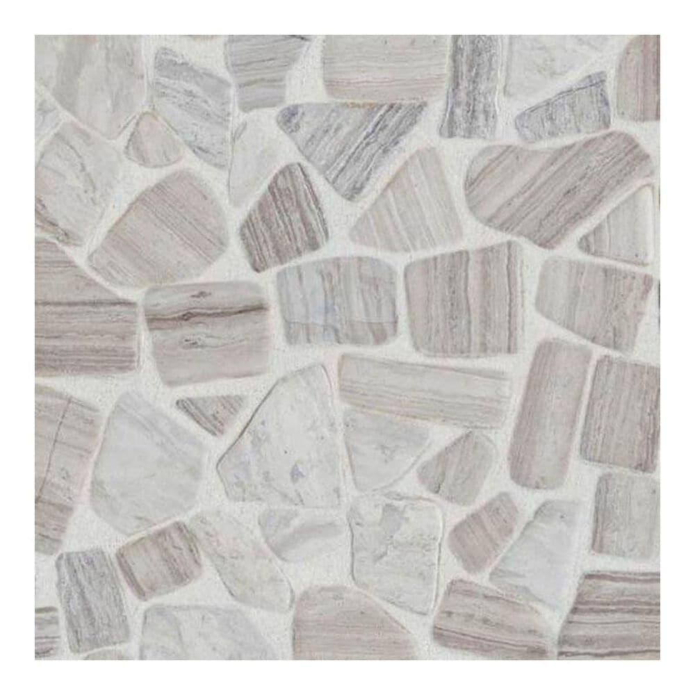 Dal-Tile Stone Mosaics Chenille White 12" x 12" Porcelain Mosaic Sheet, , large