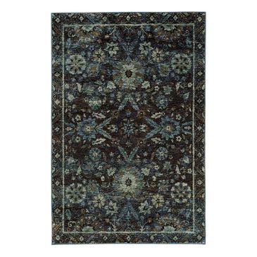 Oriental Weavers Andorra 7124A 1"10" x 3"2" Navy Scatter Rug, , large