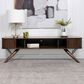 Pacific Landing Valna TV Stand with Sliding Doors in Walnut, , large