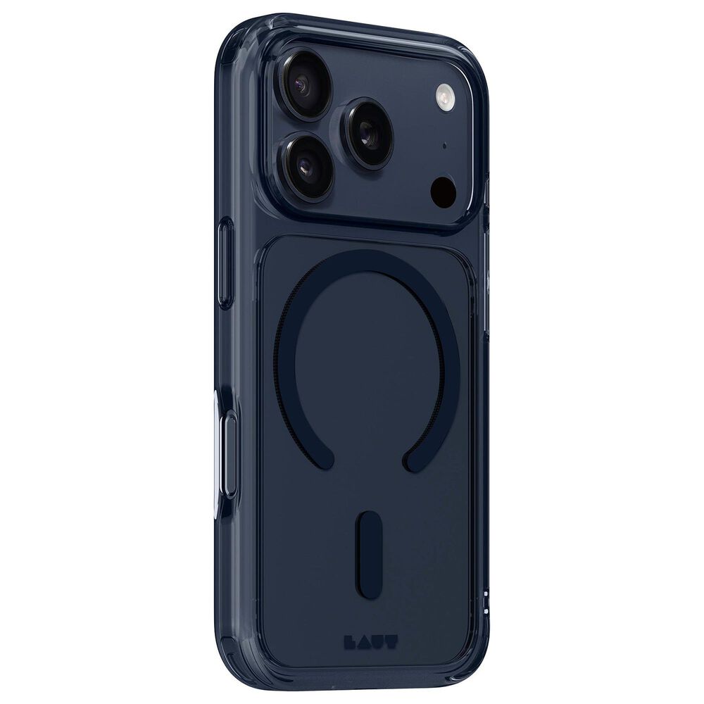 LAUT Crystal Fluro MagSafe Case for Apple iPhone 17 Pro in Clear Midnight, , large