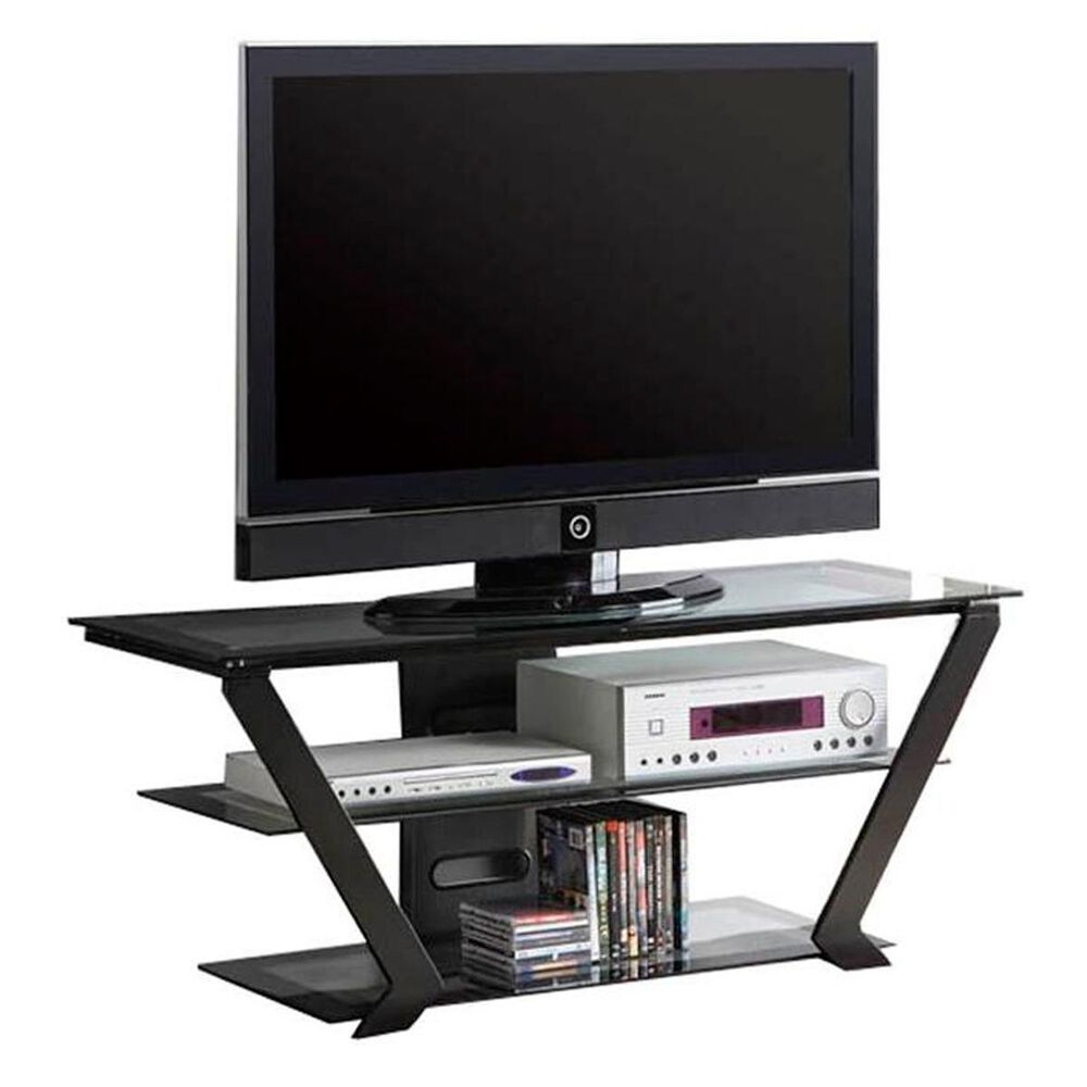 Pacific Landing Contemporary 50" TV Stand in Black, , large