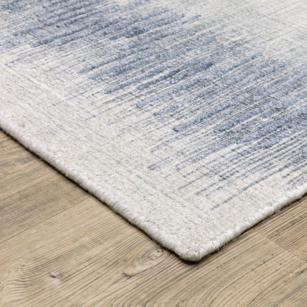 Oriental Weavers Clarke CLA06 Blue and Ivory 6&#39; x 9&#39;Area Rug, , large