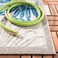 Safavieh Cabana CBN801F 3" Square Grey and Blue Indoor/Outdoor Area Performance Rug, , large