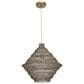 Uttermost Sigh 1-Light Pendant in Antique Brass, , large