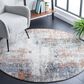 Safavieh Jasmine JSM334A 5"3" Round Ivory and Blue Area Rug, , large