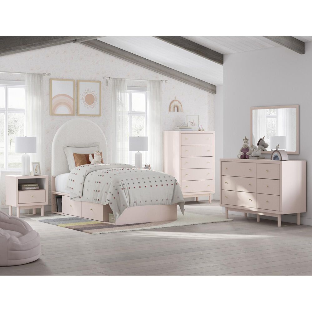 Ashley Ashley Wistenpine 4-Piece Bedroom Set in Pink, , large