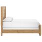 Ashley Galliden Queen Panel Bed in Light Brown, , large