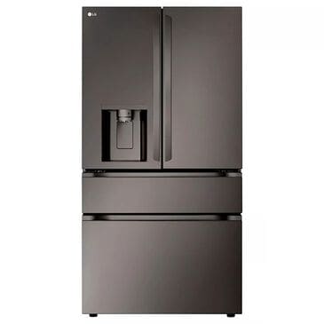 LG 28.6 Cu. Ft. 4-Door French Door with Dual Handles Refrigerator in Black Stainless Steel, , large