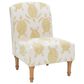 Linon Home Decor Hawksbill Accent Chair in Mustard and Cream, , large